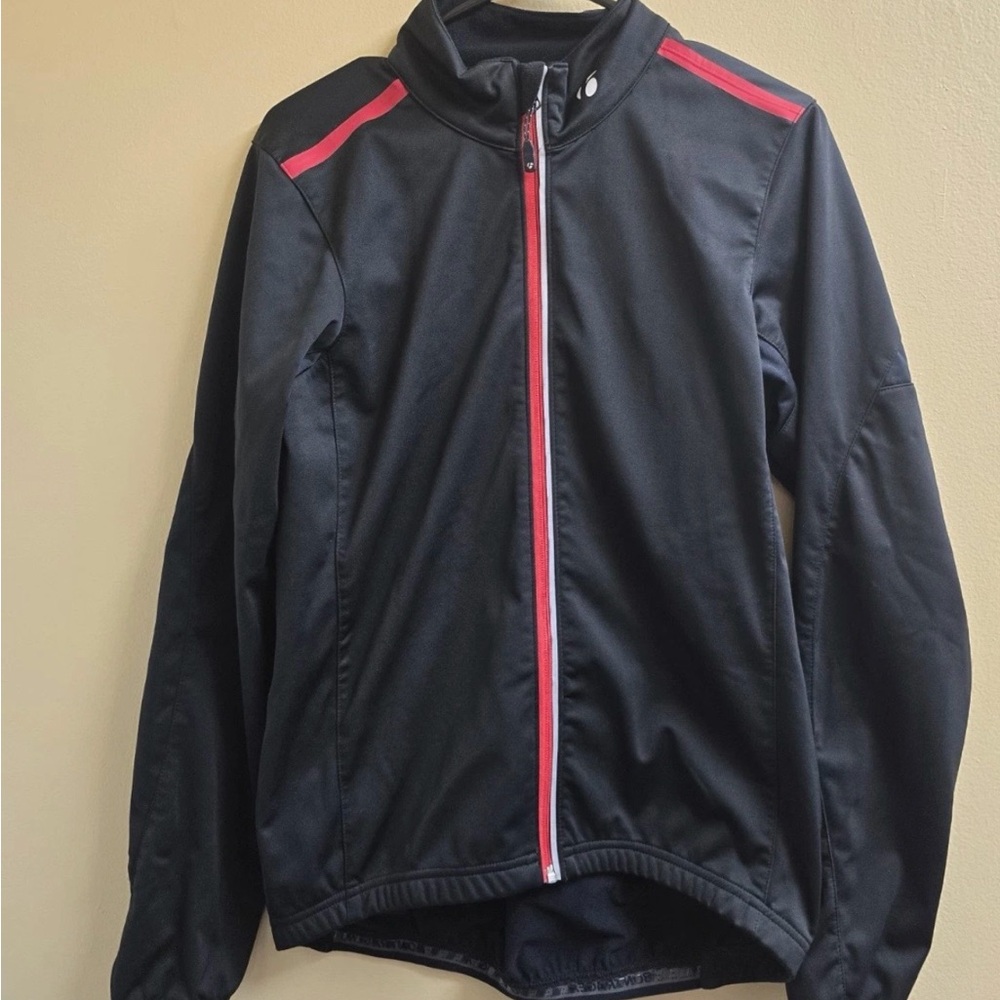 Men's Bontrager Softshell Jacket Size M Black Athletic Gym Workout Cycling